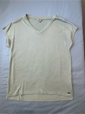 Orvis Classic Collection V-Neck Sweater Tee | Size M | Sage Green